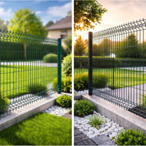 3D Kerítéspanel 2.5x1.73m zöld és fekete színben